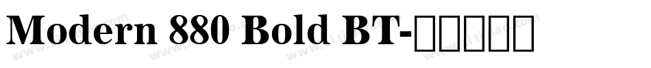 Modern 880 Bold BT字体转换